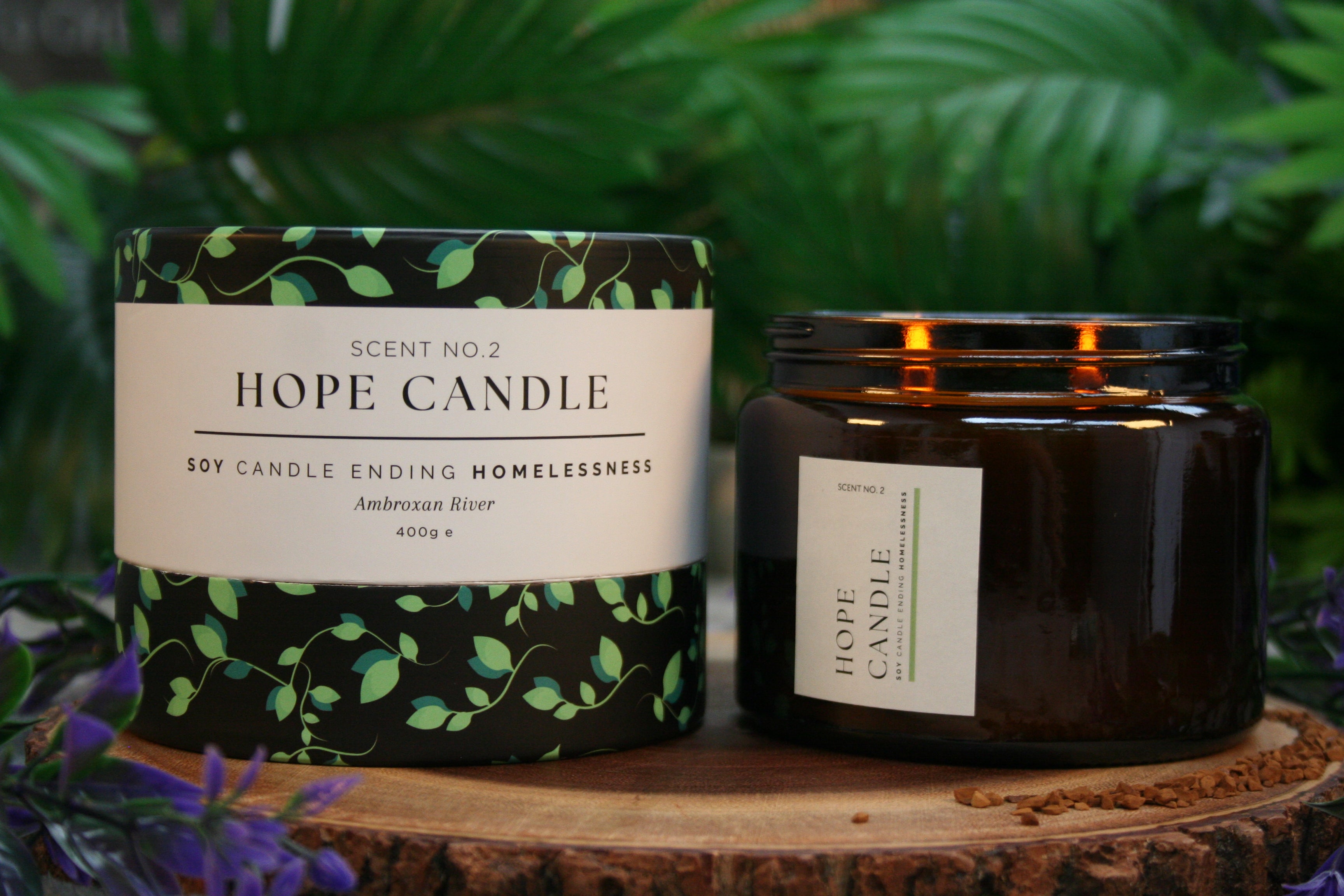 Ambroxan River Artisan Candle (55+ hours) 400g – Labre's Hope