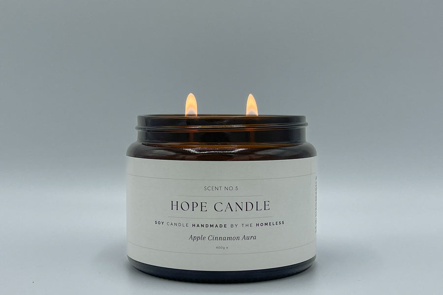 Apple Cinnamon Aura Artisan Candle (55+ hours) 400g
